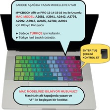 McStorey Macbook Air Pro Klavye Kılıfı Türkçe Q Baskı M1-M2-M3 A2681 A2941 A2442 A2779 A2485 A2780 A2992 A2991 A2918 Dazzle