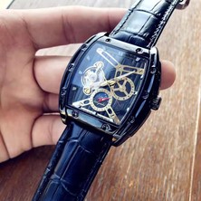 2xudc Siyah Siyah Yeni Richard High-End Miller Erkekler Için Lüks Tourbillon Su Geçirmez Otomatik Hareket Mekanik Saatler (Yurt Dışından)