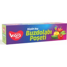 Vioraplast Buzdolabı Poşeti Büyük Boy 30 x 45 cm