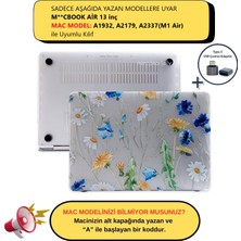 McStorey Macbook Air M1 Kılıf 13inç A1932 A2179 A2337 ile Uyumlu Flower01NL