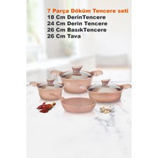 Cvs Dn 20028 7 Parça Döküm Granit Tencere Seti (18-24-26-26 cm )