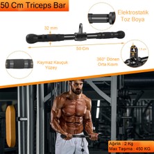 CrewSport Triceps Halat - V Bar - Lat Triceps Bar -Lat Pulldown Bar - Handle Bar - Triceps Aparat Seti