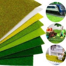 Luoditong Shop No.1 Tarzı 50X50CM Ince Yapay Çimler Peyzaj Çim Mat Model Tren Için Yapışkanlı Değil Kağıt Çim Sahte Çim Dekorasyon Bahçe Aksesuarları (Yurt Dışından)
