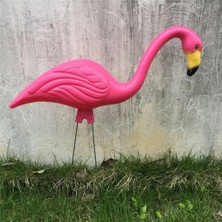 Luoditong Shop Yukarıya Bakma Stili 3 Çeşit Pembe Plastik Gerçekçi Sevimli Flamingo Yard Bahçe Çim Balkon Dekorasyonu Gerçekçi Hayvan Süsleri (Yurt Dışından)
