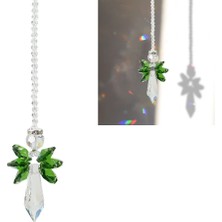 Luoditong Shop No.7 Tarzı Kristal Güneş Işığı Yakalayıcı Metal Melek Asılı Prizma Süs Kolye Ev Perde Bahçe Araba Dekor Için (Yurt Dışından)