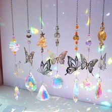 Luoditong Shop K Tarzı Kristal Rüzgar Çanları Güneş Yakalayıcılar Yusufçuk Kelebek Asılı Kolye Dream Catcher Ev Bahçe Penceresi Için Rüzgar Çanları Avize (Yurt Dışından)