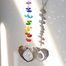 Luoditong Shop No.18 Tarzı Melek Kanatları Yakalayıcı Kristal Prizmalar Asılı Gökkuşağı Yapmak Boncuk Sensörü Kolye Pencere Bahçe Düğün Dekorasyon Süsler (Yurt Dışından)