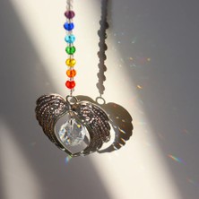 Luoditong Shop No.18 Tarzı Melek Kanatları Yakalayıcı Kristal Prizmalar Asılı Gökkuşağı Yapmak Boncuk Sensörü Kolye Pencere Bahçe Düğün Dekorasyon Süsler (Yurt Dışından)