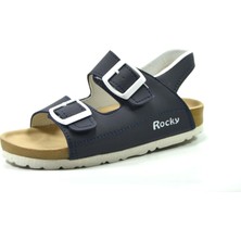 Onlo Ayakkabı ROCKY.120 Lacivert Cırtlı Erkek Çocuk Sandalet