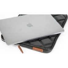 Fcstore 11'' Inç, 14'' Inç, 16'' Inç Macbook Air Pro Laptop iPad Tablet Kılıfı ve Evrak Çantası (Bölmeli)