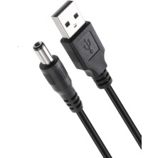 Aogo USB Dc 5.5x2.5mm Güç Kablosu 5V Dc Güç Kablosu, USB 2.0 Erkek - Dc 5.5mm x 2.5mm Erkek Güç Kablosu