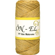 Önel Simli Makrome Ipi | Gold