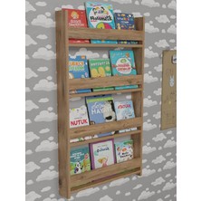 Aslan Mobilya Çocuk Odası Eğitici Kitaplık 4 Raflı