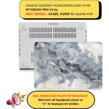 McStorey Macbook Pro Kılıf 13 inç Mermer07NL (Eski HDMI'lı Model 2012-2015) A1425 A1502 ile Uyumlu