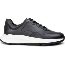 Deery Deri Gri Erkek Sneaker Ayakkabı - 01725MGRIE04