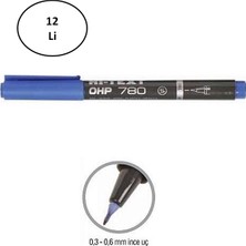 Noki Hi-Text Asetat Kalemi (S) Mavi 12'li