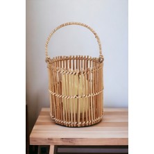 Ocean Point Rattan Dekoratif Mumluk Ev Dekorasyon Iskandinav Stil El Yapımı Ocean Point