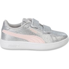 Puma Gri Kız Çocuk Yürüyüş Ayakkabısı 39468602-PUMASMASH 3.0 Gliz Glam V