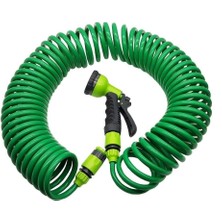 Meşem Spiral Bahçe Hortumu 8 Fonksiyonlu 15 mt