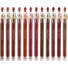 Eyberra Dudak Kalemi Kalın 12'li Set Kalemtraşlı Matte Color Lipstick Jumbo