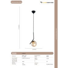 Avize Merkezi Tekli Avize A-191-1S