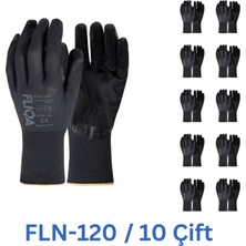 Fliqa FLN-120 1/2 Nitril Hassas Eldiven Siyah - 10 Çift