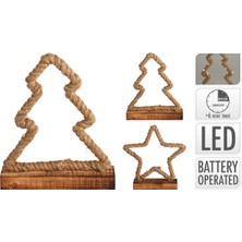 Boyner Evde Dekoratif Obje Xms Fıgure Rope 27CM Wıth LED 2ASS