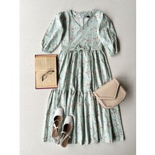 Küçüğüm Butik Kadın Bahar Dalı Poplin Elbise