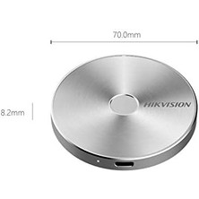 Hikvision HS-ESSD-T100F (STD)/512 G/B16/SILVERY Fingerprint Portable SSD Hs-Essd