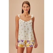 Suwen Lila Şort Takımı