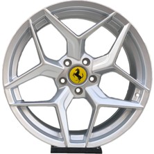 Oto Cirit Jant Göbek Arma Ferrari Sticker 4'lü Set