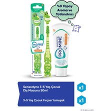 Sensodyne Promine 3-5 Yaş Çürüklere Karşı Koruyan Çocuk Diş Macunu 50  ml+TIMSAHLI Yumuşak Diş Fırçası