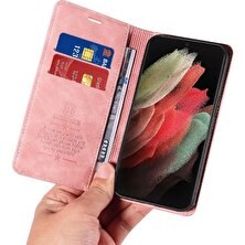 BDT Boutique Samsung Galaxy S21 Ultra 5g Için Folio Cüzdan Pu Deri Manyetik Telefon Kılıfı (Yurt Dışından)