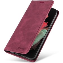 BDT Boutique Samsung Galaxy S21 Ultra 5g Için Folio Cüzdan Pu Deri Manyetik Telefon Kılıfı (Yurt Dışından)