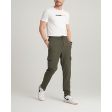 İnpool Erkek, Regular Fit, Su Itici (Geçirmez), Paraşüt Kumaş, Kargo Cep, Lastikli Pantolon 24INP276