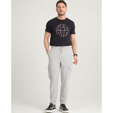 İnpool Erkek, Regular Fit, Su Itici (Geçirmez), Paraşüt Kumaş, Kargo Cep, Lastikli Pantolon 24INP276