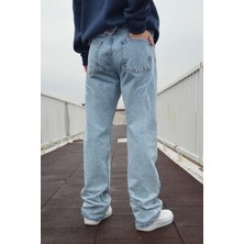 Kaizer Denim Buz Mavi Baggy Pantolon