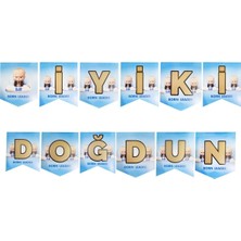 Parti Furyası Patron Bebek  Iyi Ki Doğdun Banner+Patron Bebek Flama Parti Süsleri