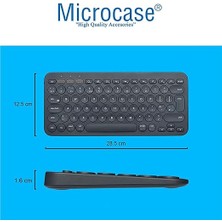 Microcase Samsung Tab A8 X207 X200 10.5 Tablet Için Bluetooth Klavye + Tablet Standı- AL8105