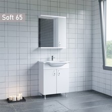 Era Soft 65 cm Beyaz Banyo Dolabı