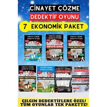 Gamebulance 7'li Paket Cinayet Çözme - Ekonomik Paket Dedektif Oyunu - Çözülmeyen Davalar - Katil Kim Oyunu