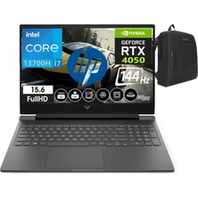 HP Victus 15-FA1057NT Intel Core I7 13700H 64gb Ram 2tb SSD 6GB RTX4050 15.6 İnç 144Hz IPS FHD Windows11Home Taşınabilir Bilgisayar 8U849EAW18+WeblegelsinÇanta