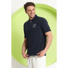 Polo State Erkek Relaxed Polo Yaka T-Shirt Lacivert