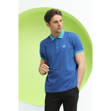 Polo State Erkek Regular Kalıp Polo Yaka T-Shirt Saks