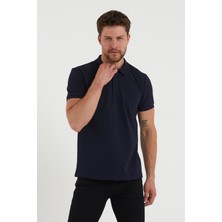 Polo State Erkek Regular Fit Polo Yaka 3lü T-Shirt Lacivert-Siyah-Indigo