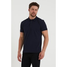 Polo State Erkek Regular Fit Polo Yaka Nakışlı T-Shirt  Lacivert