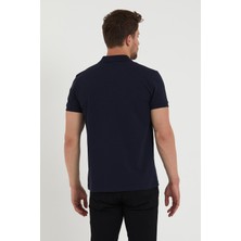 Polo State Erkek Regular Fit Polo Yaka Nakışlı T-Shirt  Lacivert