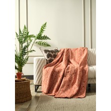 Doqu Home Lena Çift Kişilik Battaniye 200X220CM - Kiremit