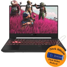 Asus Tuf Gaming A15 Amd Ryzen 7-7735HS 32 GB Ddr5 512 GB SSD 6 GB RTX4050 15.6" Fhd 144Hz Freedos FA507NU-LP052 ZI713 + Zitek 16 GB Flash Bellek