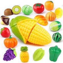 Pengfu Shop Büyük Pizza Stili Oyna Pretend Oyuncaklar Eğitici Pişirme Simülasyon Minyatür Gıda Modeli Meyve ve Sebzeler Çocuklar Mutfak Oyuncaklar Çocuklar Kızlar Için (Yurt Dışından)